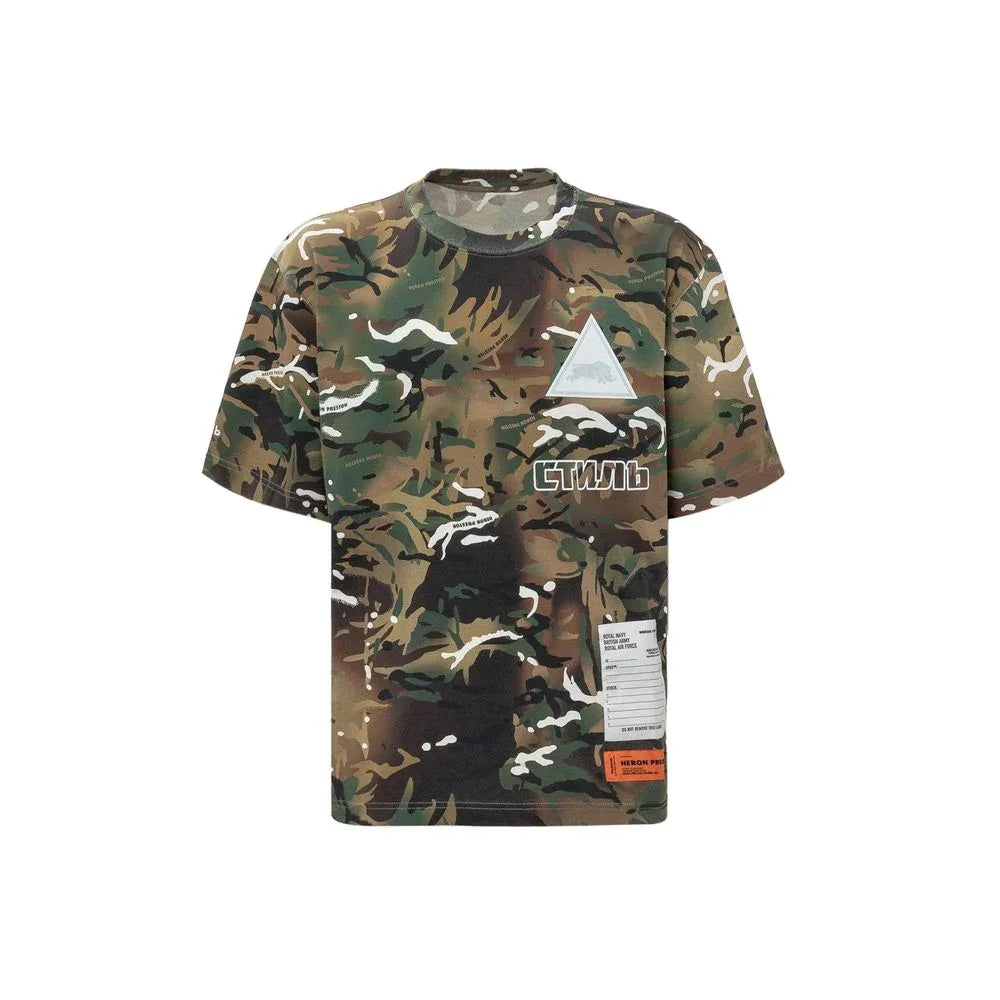 Heron Preston Bicolor Cotton T-Shirt - Zeiniez