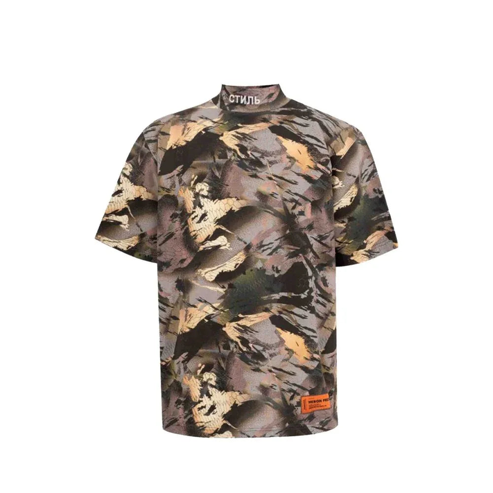 Heron Preston Bicolor Cotton T-Shirt - Zeiniez