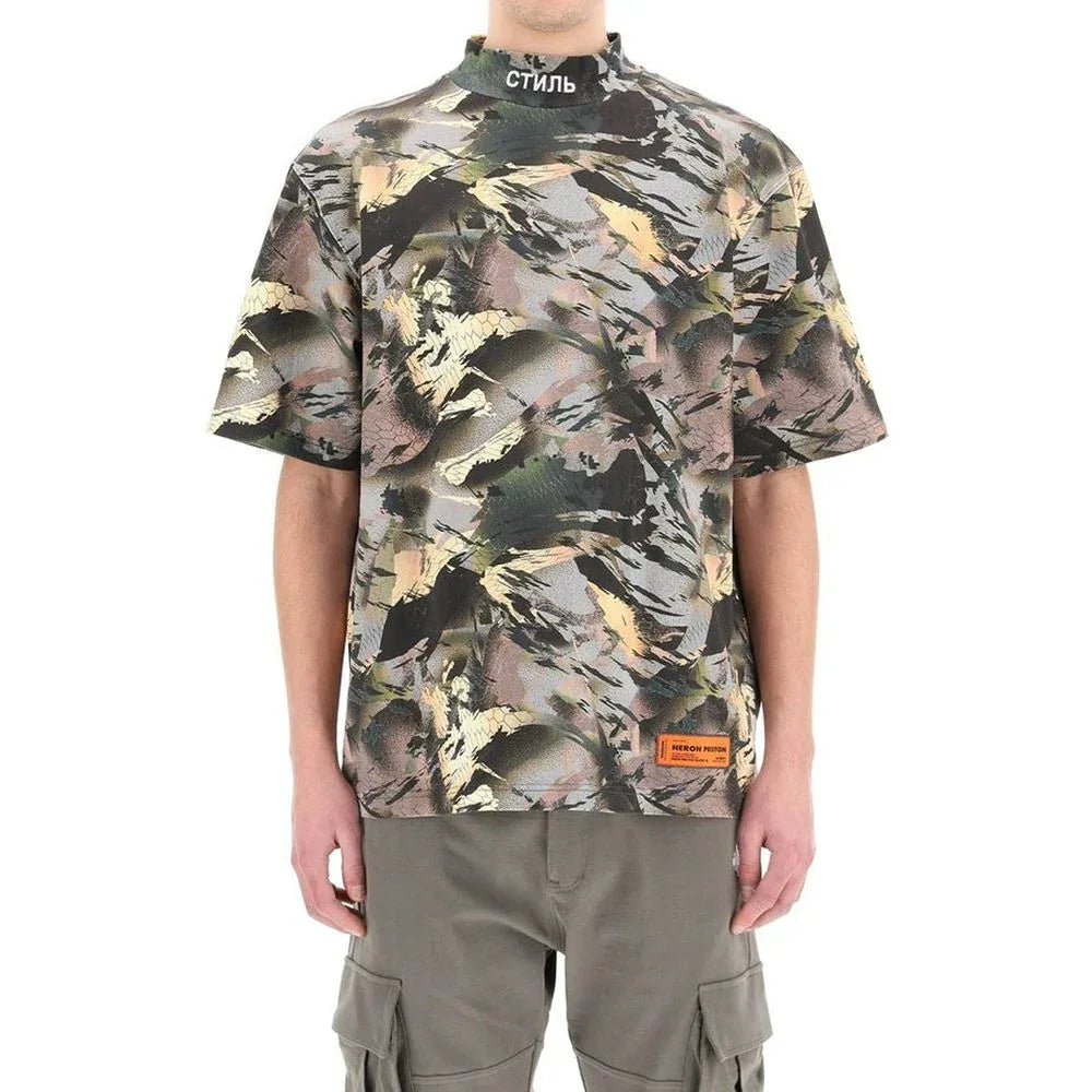 Heron Preston Bicolor Cotton T-Shirt - Zeiniez
