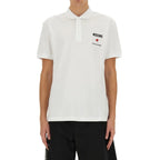 Moschino Couture White Cotton Polo Shirt - Zeiniez