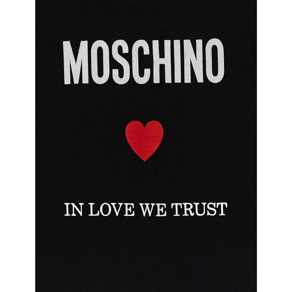 Moschino Couture Black Cotton T-Shirt - Zeiniez