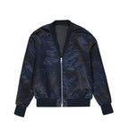 Neil Barrett Blue Polyester Bomber - Zeiniez