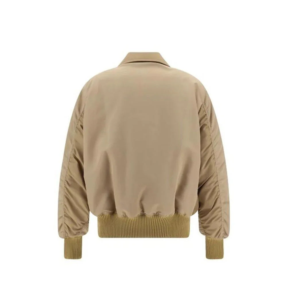 Palm Angels Beige Polyamide Bomber - Zeiniez