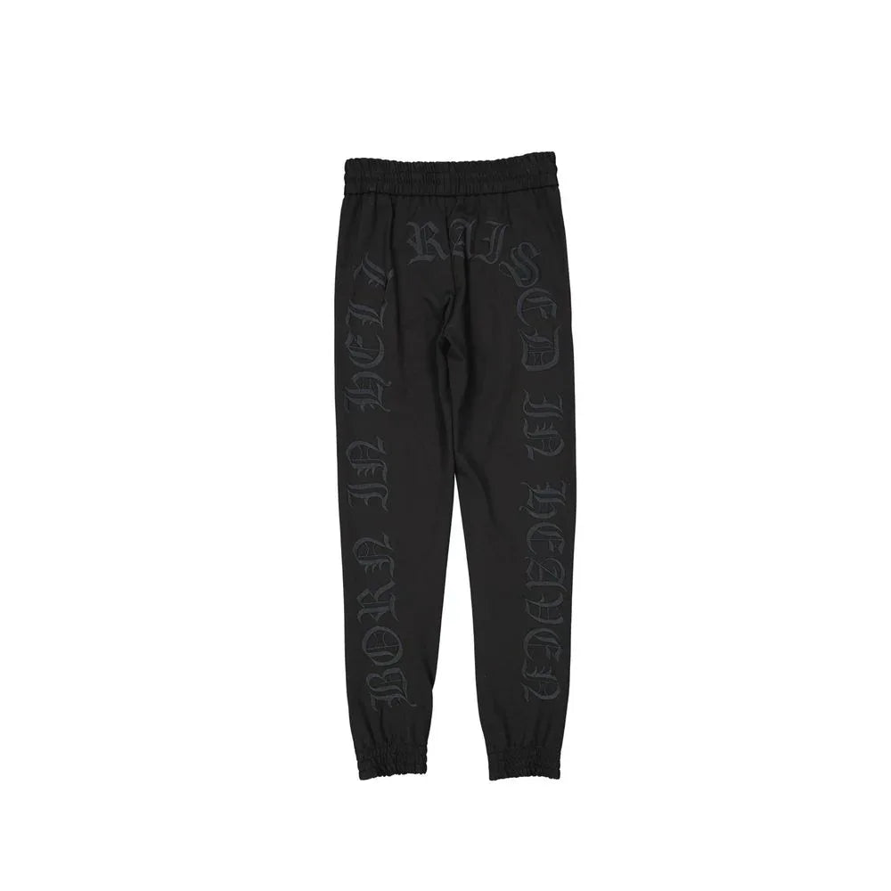 Philipp Plein Black Elastane Joggers (Workout Pants) - Zeiniez
