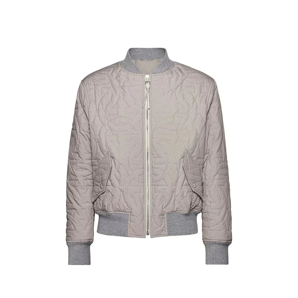 Salvatore Ferragamo Gray Polyester Bomber - Zeiniez
