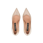 Sergio Rossi Rose Gold Calfskin High Heel Pumps