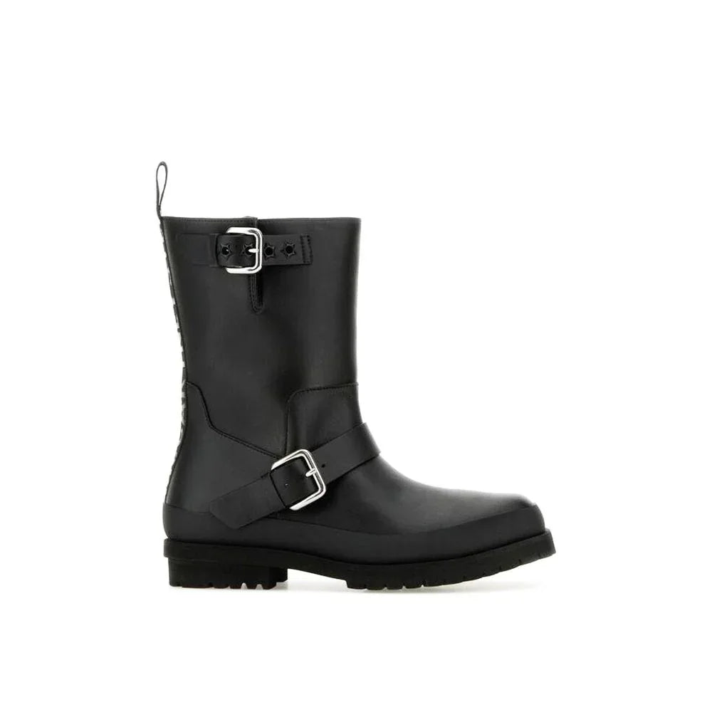 Stella McCartney Black Polyester Lace-Up Boots - Zeiniez