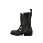Stella McCartney Black Polyester Lace-Up Boots - Zeiniez