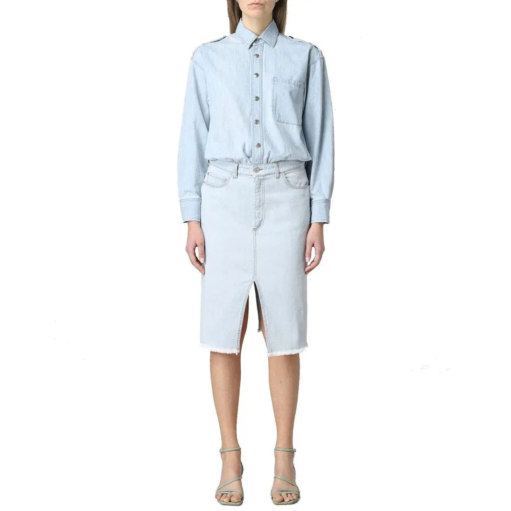 Stella McCartney Blue Cotton Casual Dress - Zeiniez