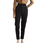 Prada Black Virgin Wool Casual Pants - Zeiniez