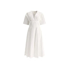 Alaïa White Cotton Casual Dress - Zeiniez