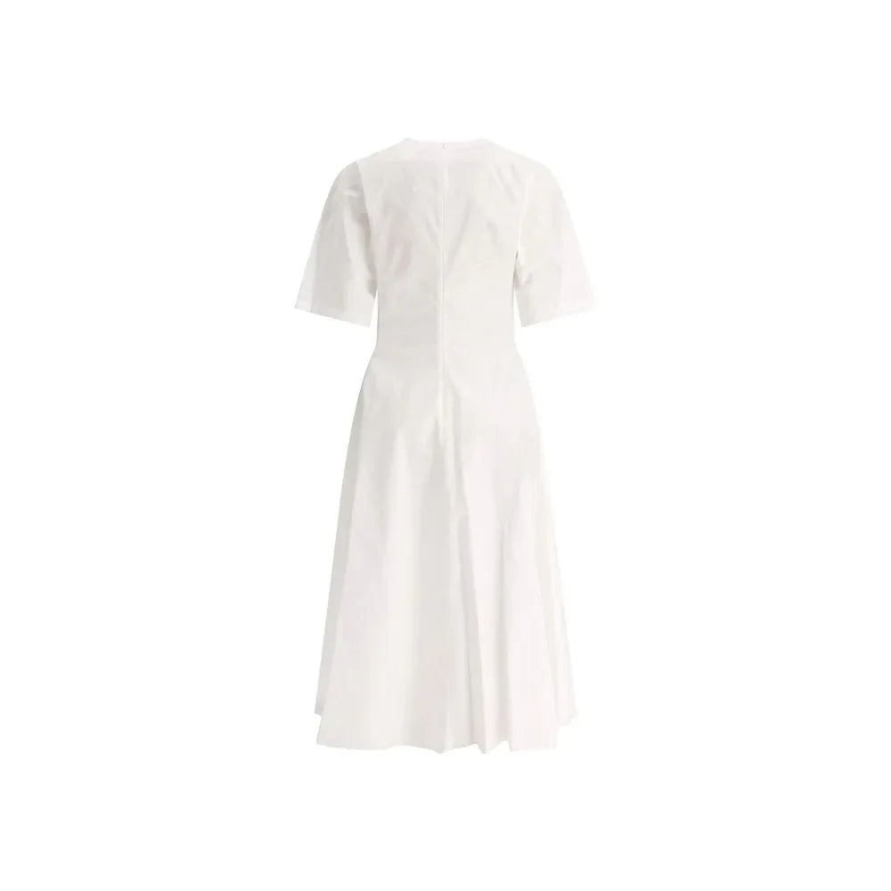 Alaïa White Cotton Casual Dress - Zeiniez