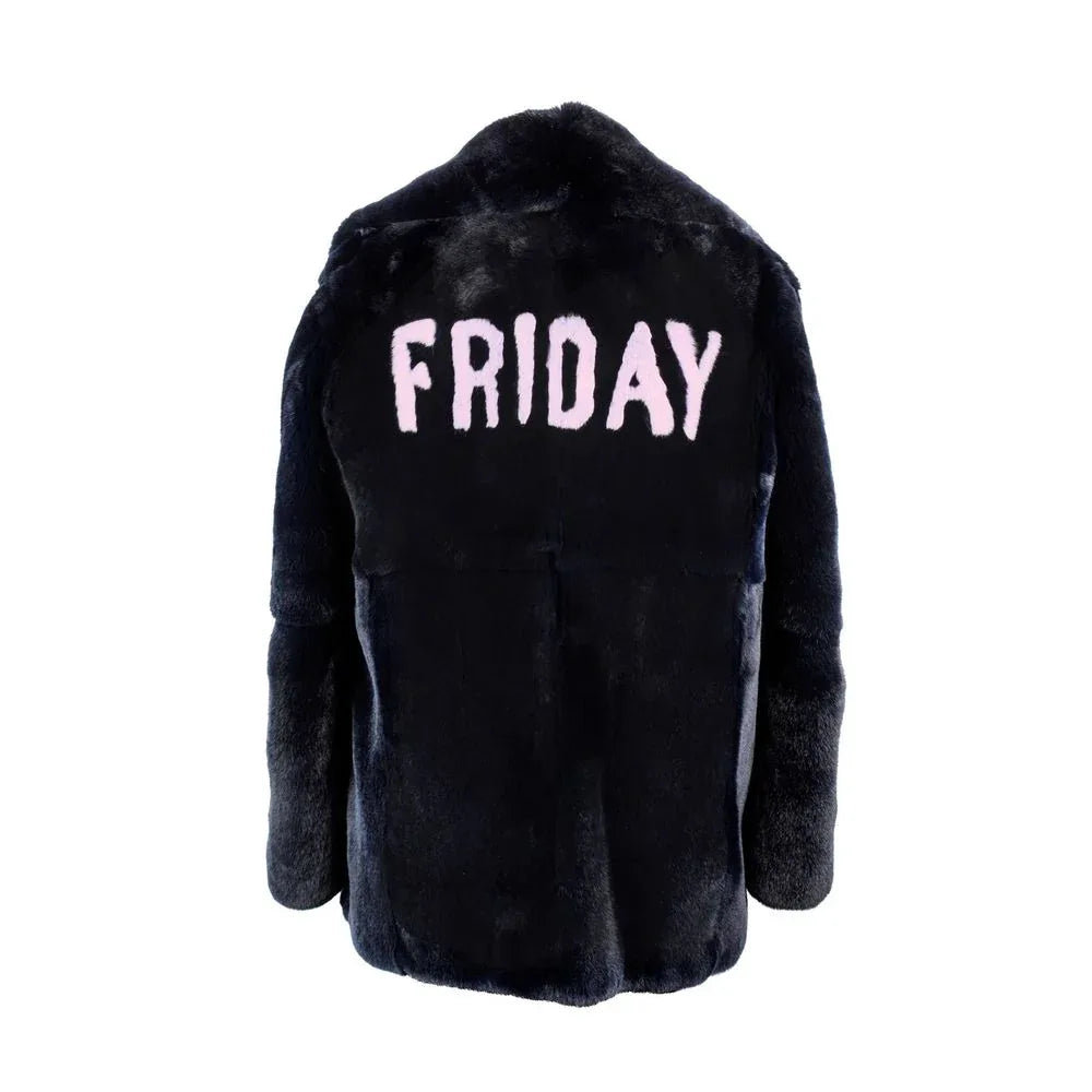 Alberta Ferretti Blue Rabbit Fur Coat - Zeiniez