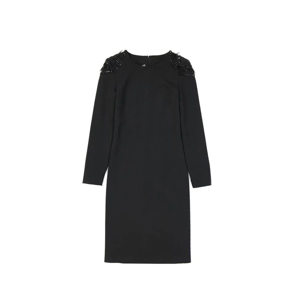 Alberta Ferretti Black Elastane Casual Dress - Zeiniez