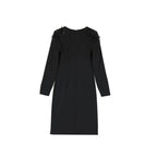 Alberta Ferretti Black Elastane Casual Dress - Zeiniez