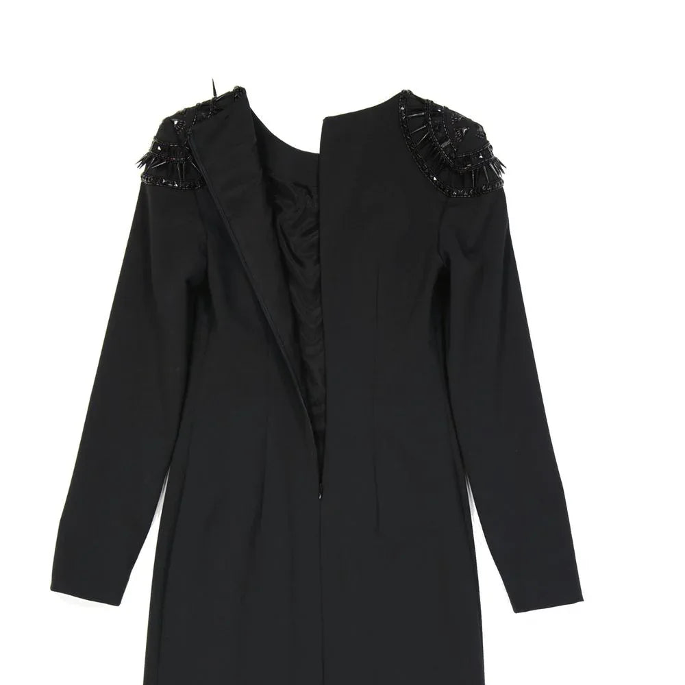 Alberta Ferretti Black Elastane Casual Dress - Zeiniez