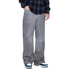 Amiri Gray Leather Pants - Zeiniez