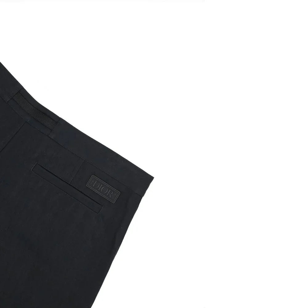 Dior Black Cotton Bermuda Shorts - Zeiniez