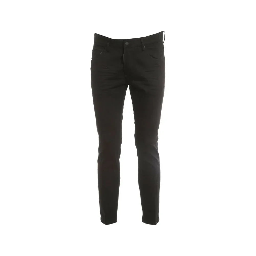 Dsquared² Black Cotton Skinny Jeans - Zeiniez