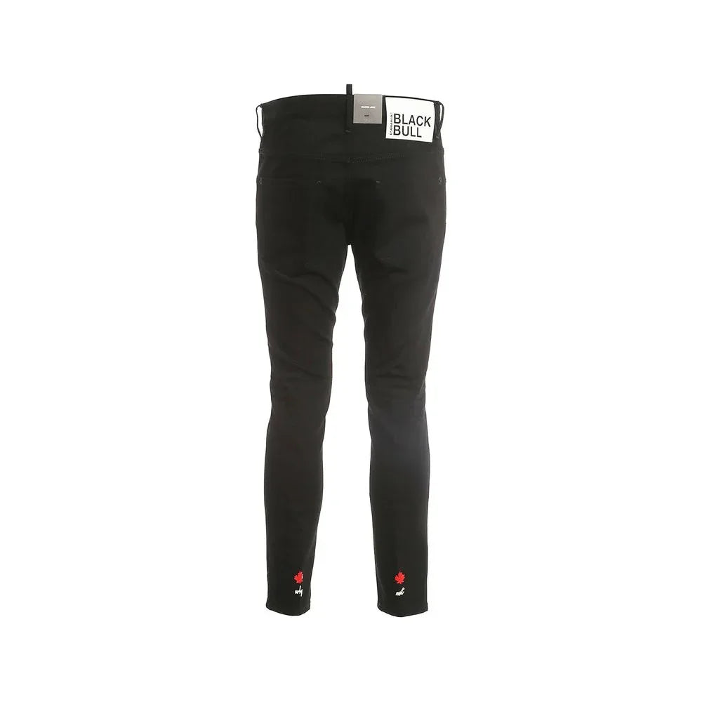 Dsquared² Black Cotton Skinny Jeans - Zeiniez