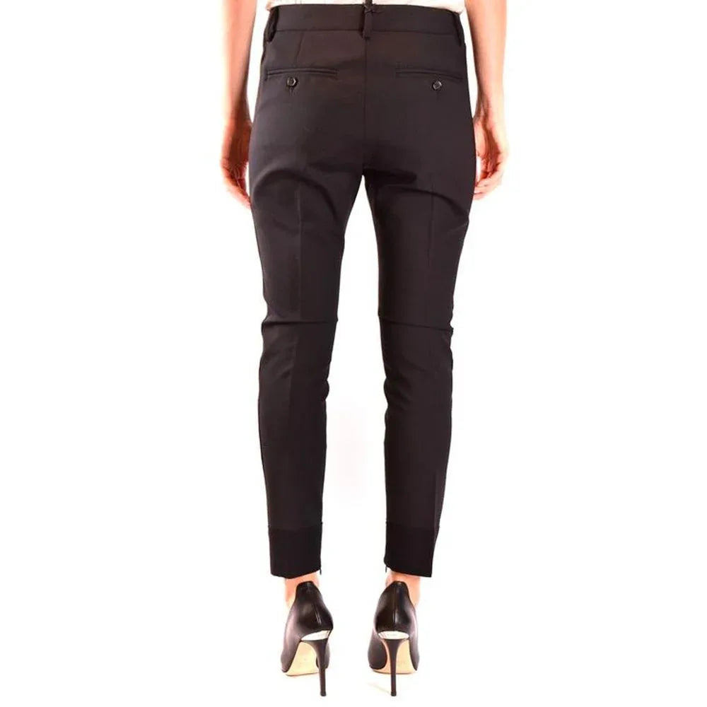 Dsquared² Black Wool Dress Pants - Zeiniez