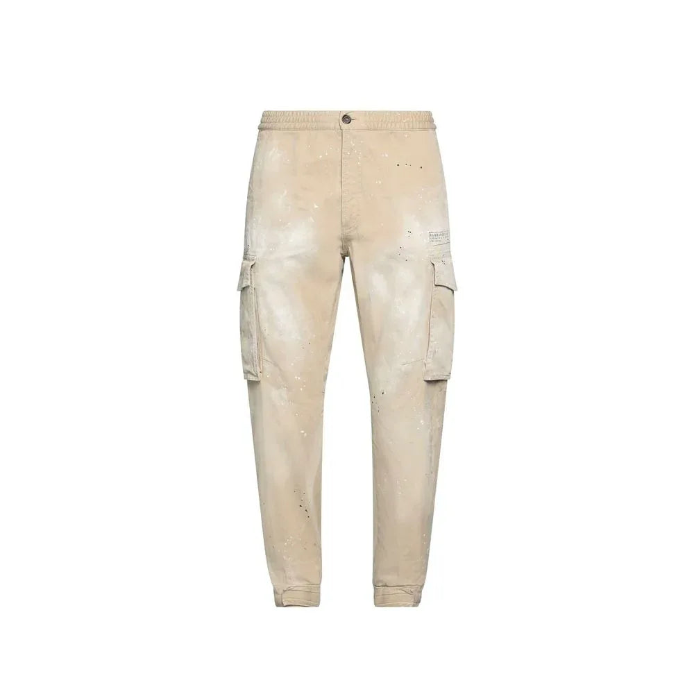Dsquared² Beige Cotton Cargo Pants - Zeiniez