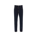 Dsquared² Blue Cotton Straight-Leg Jeans - Zeiniez