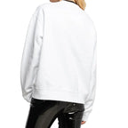 Dsquared² White Cotton Sweatshirt - Zeiniez