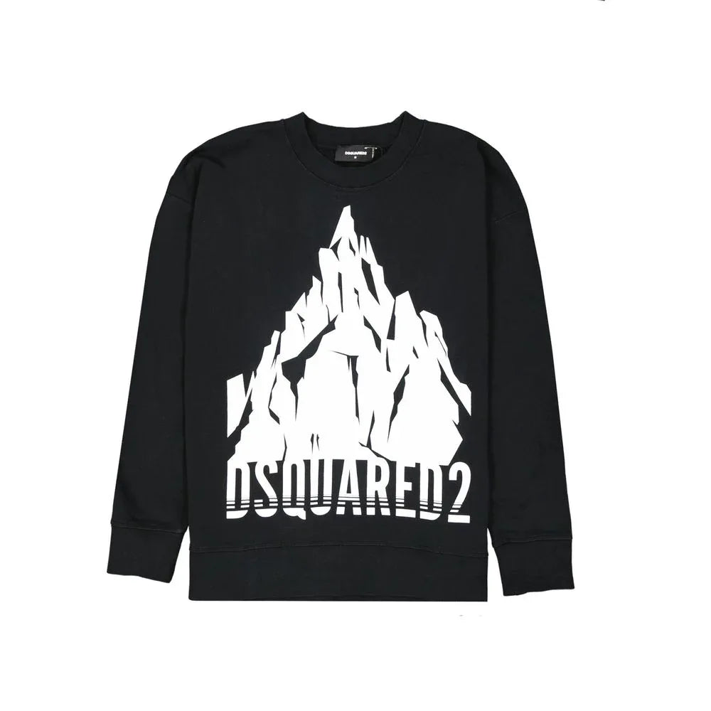 Dsquared² Black Cotton Sweatshirt - Zeiniez