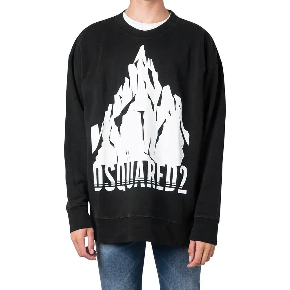 Dsquared² Black Cotton Sweatshirt - Zeiniez
