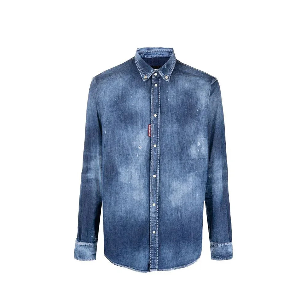Dsquared² Blue Denim Shirt - Zeiniez