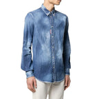 Dsquared² Blue Denim Shirt - Zeiniez
