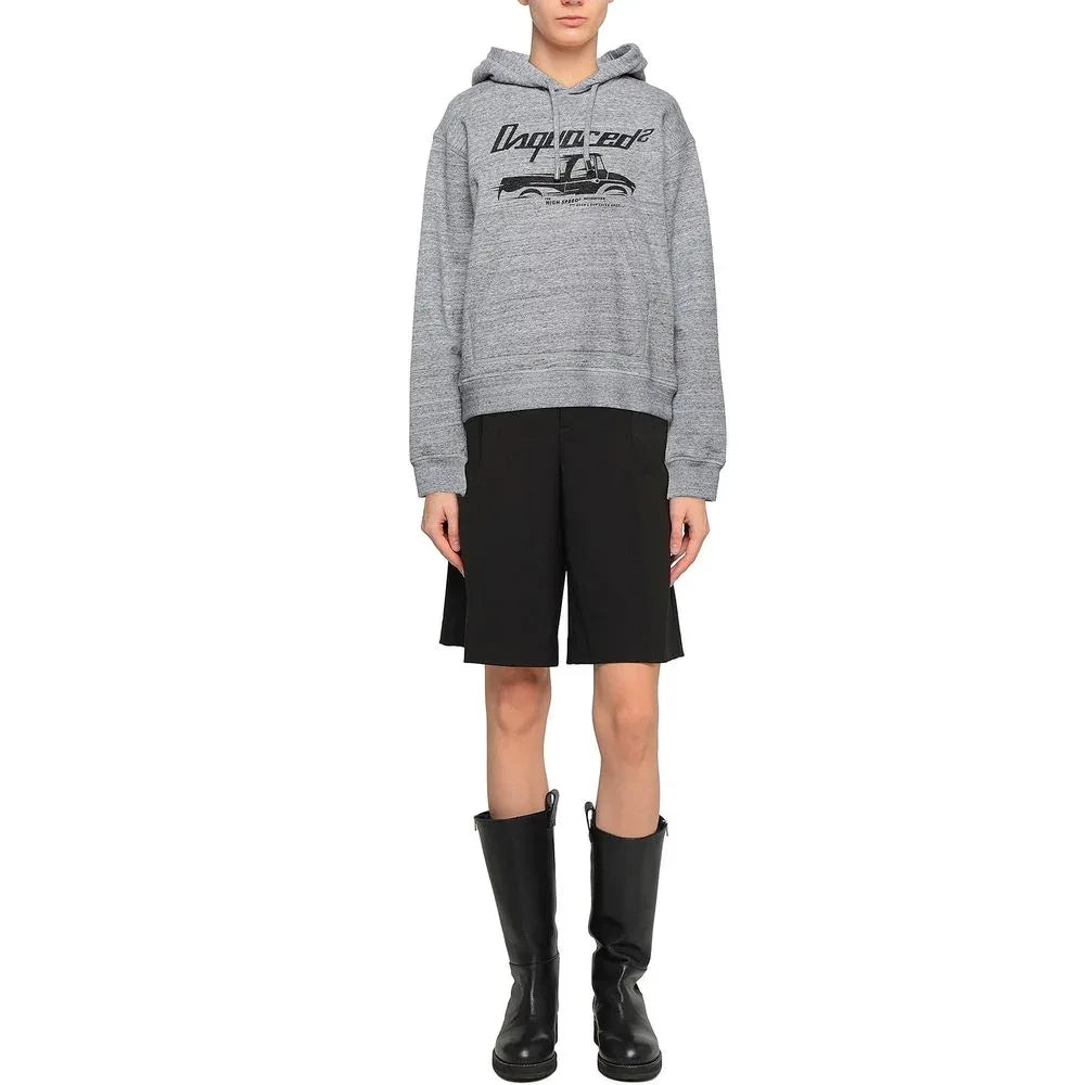 Dsquared² Gray Cotton Sweatshirt - Zeiniez