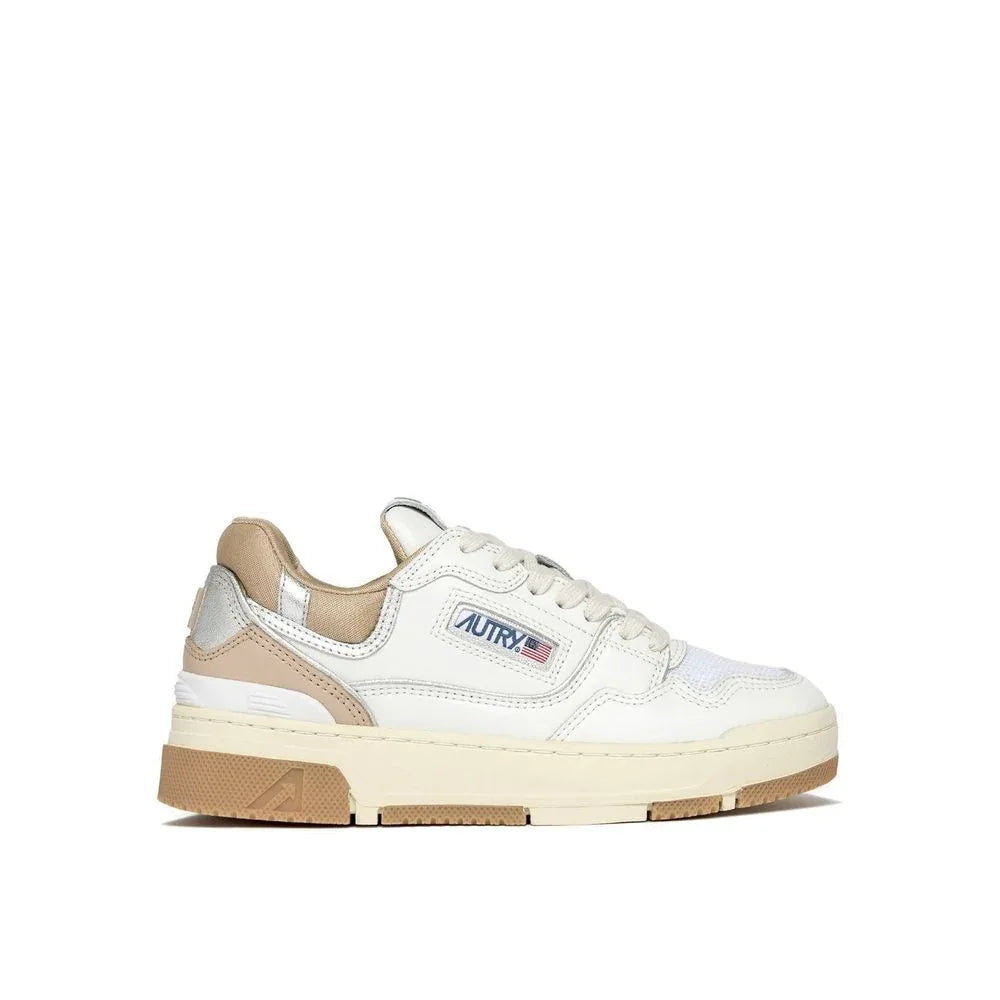 Autry White Leather Low Top Sneakers - Zeiniez