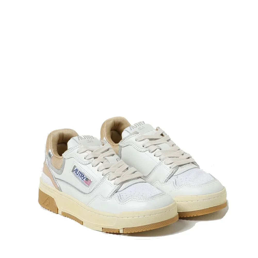 Autry White Leather Low Top Sneakers - Zeiniez