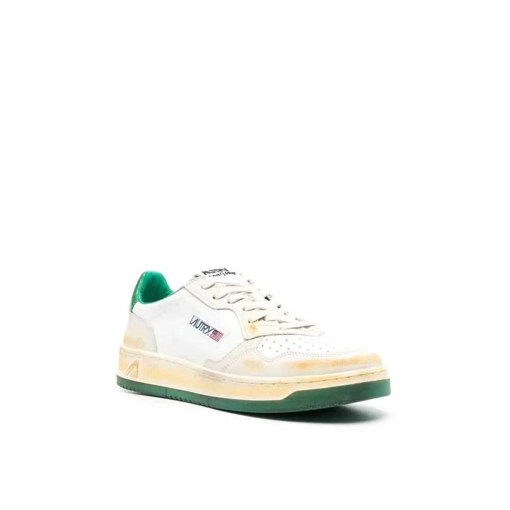 Autry White Leather Low Top Sneakers - Zeiniez