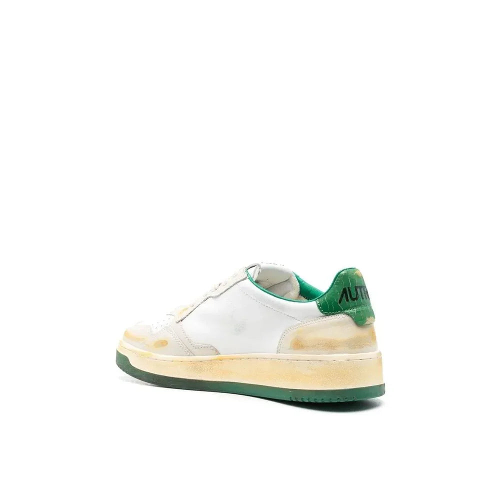 Autry White Leather Low Top Sneakers - Zeiniez