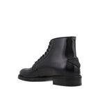 Prada Black Calfskin Lace-Up Boots