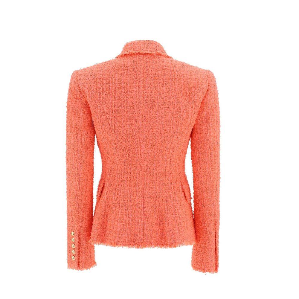 Balmain Orange Cotton Blazer - Zeiniez