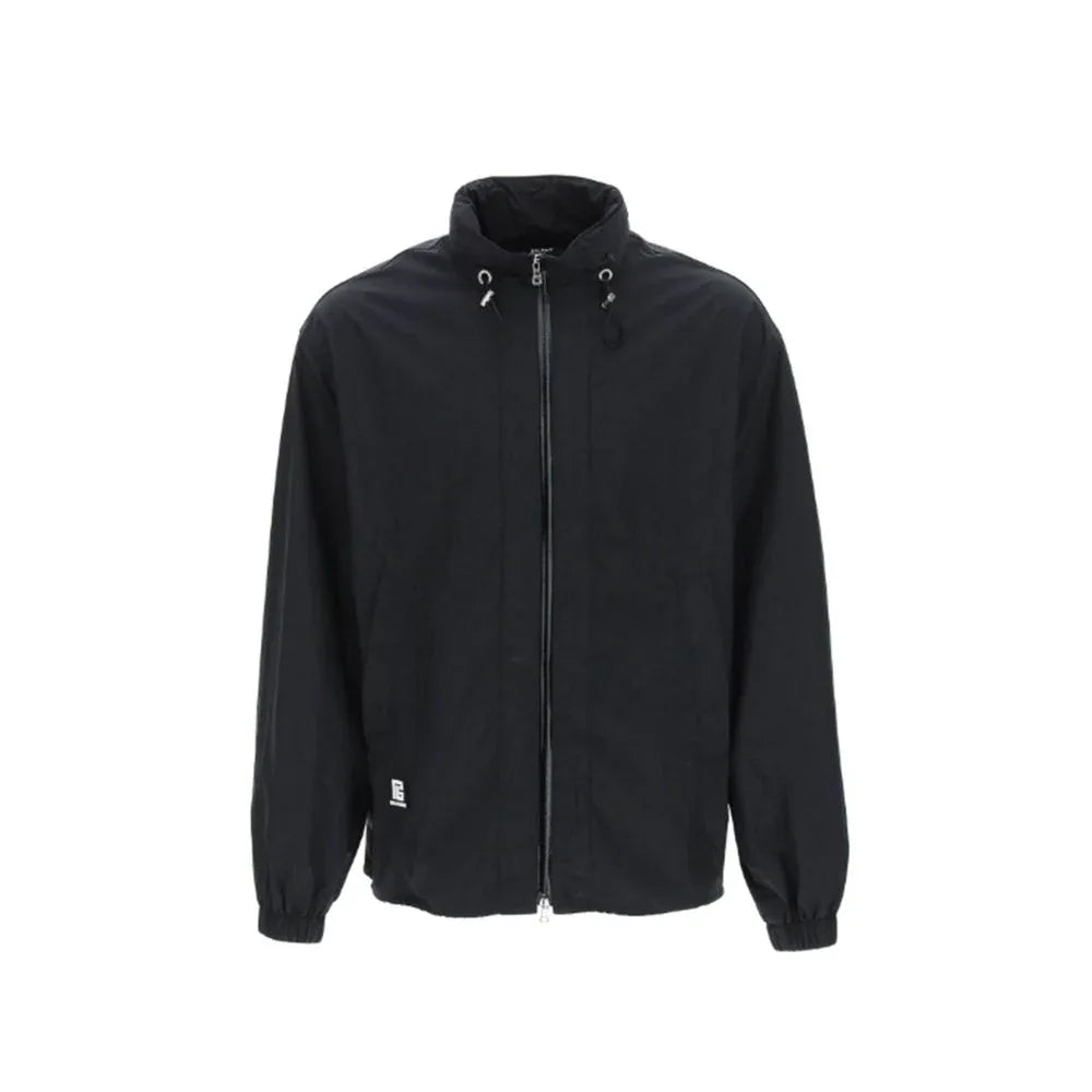 Balmain Black Nylon Shell Jacket - Zeiniez