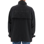 Balmain Black Nylon Shell Jacket - Zeiniez