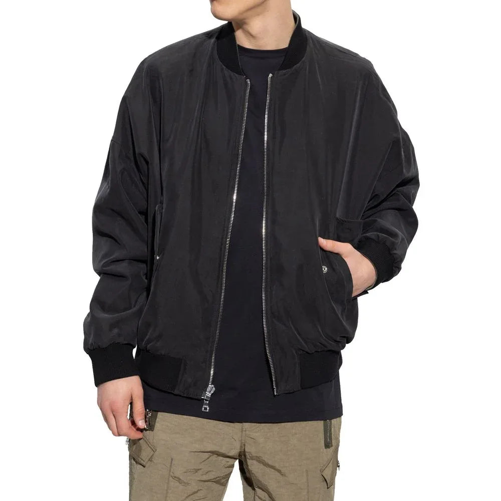 Balmain Black Cotton Bomber - Zeiniez