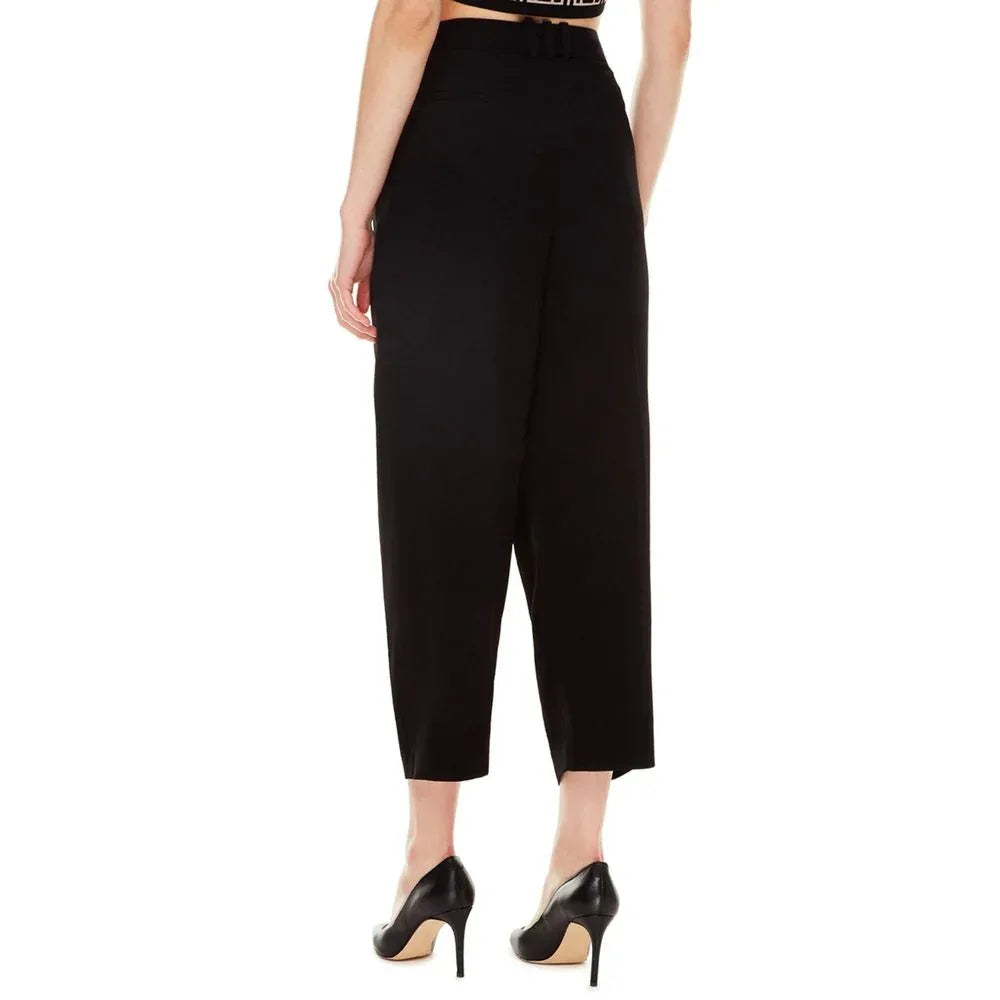 Balmain Black Viscose Casual Pants - Zeiniez