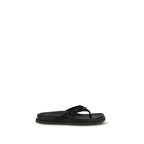 Pedro García Black Rubber Flip-Flop Sandals - Zeiniez