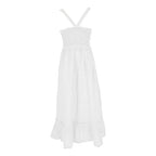 Yes Zee White Linen Casual Dress - Zeiniez