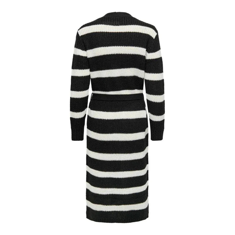 Jacqueline De Yong Black Marabou Cardigan - Zeiniez