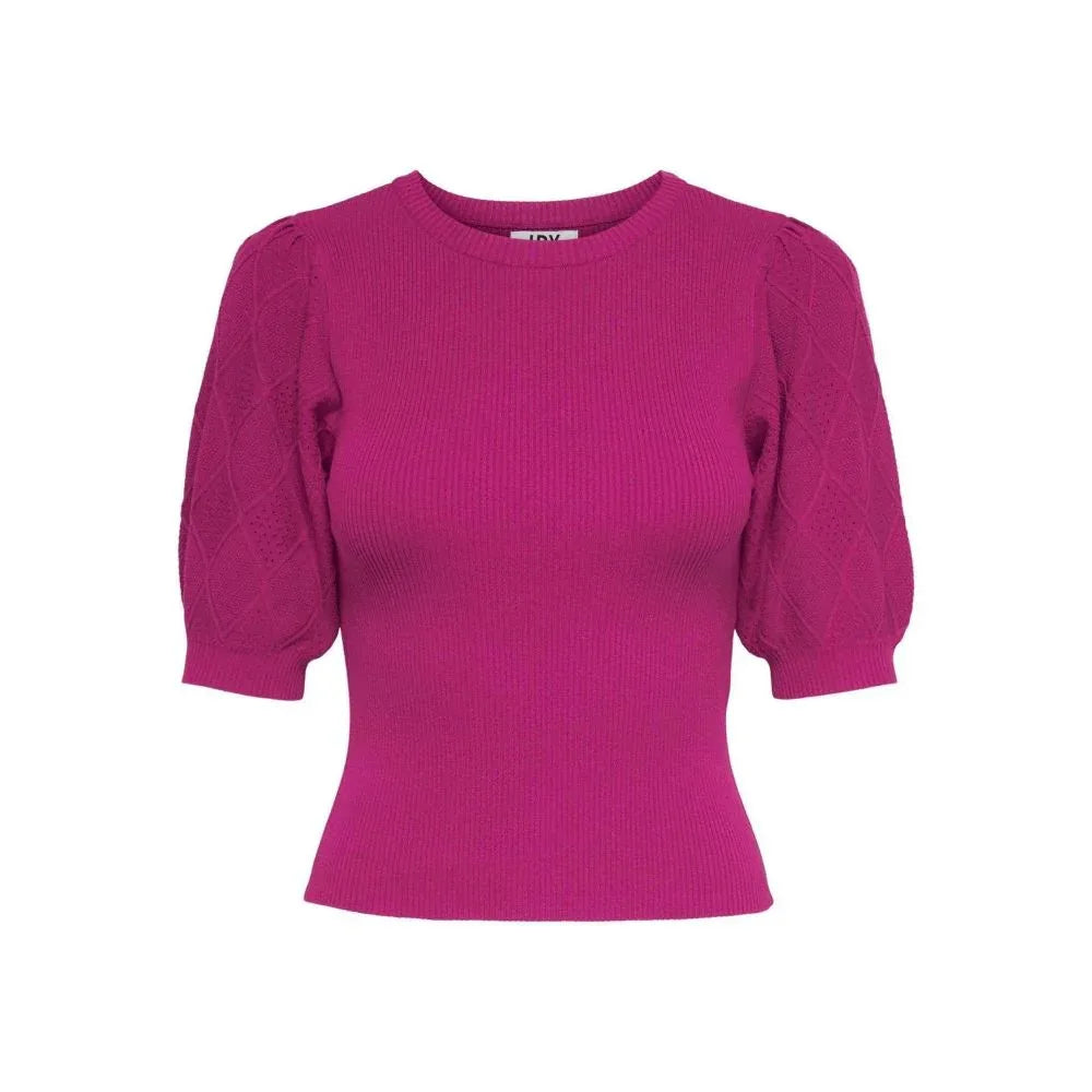 Jacqueline De Yong Fuchsia Viscose T-Shirt - Zeiniez
