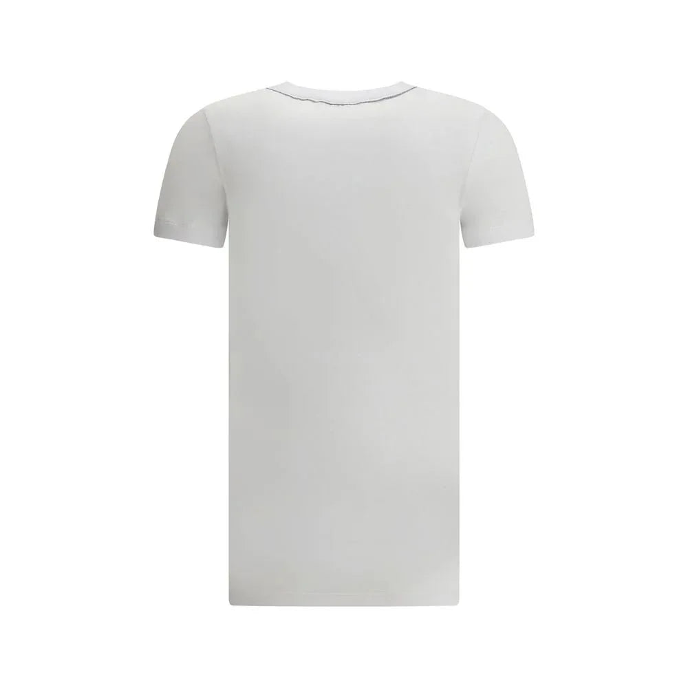 Brunello Cucinelli White Cotton T-Shirt - Zeiniez