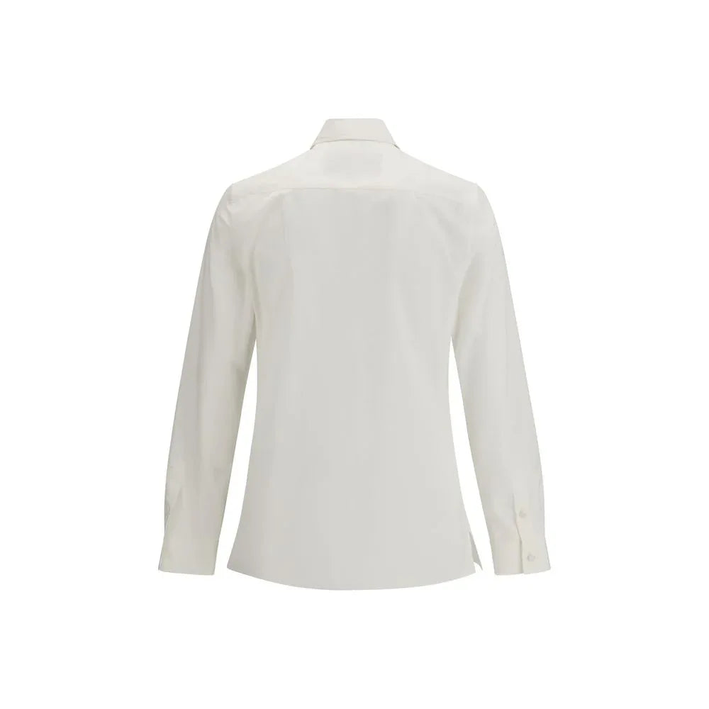 Valentino White Cotton Dress Shirt - Zeiniez