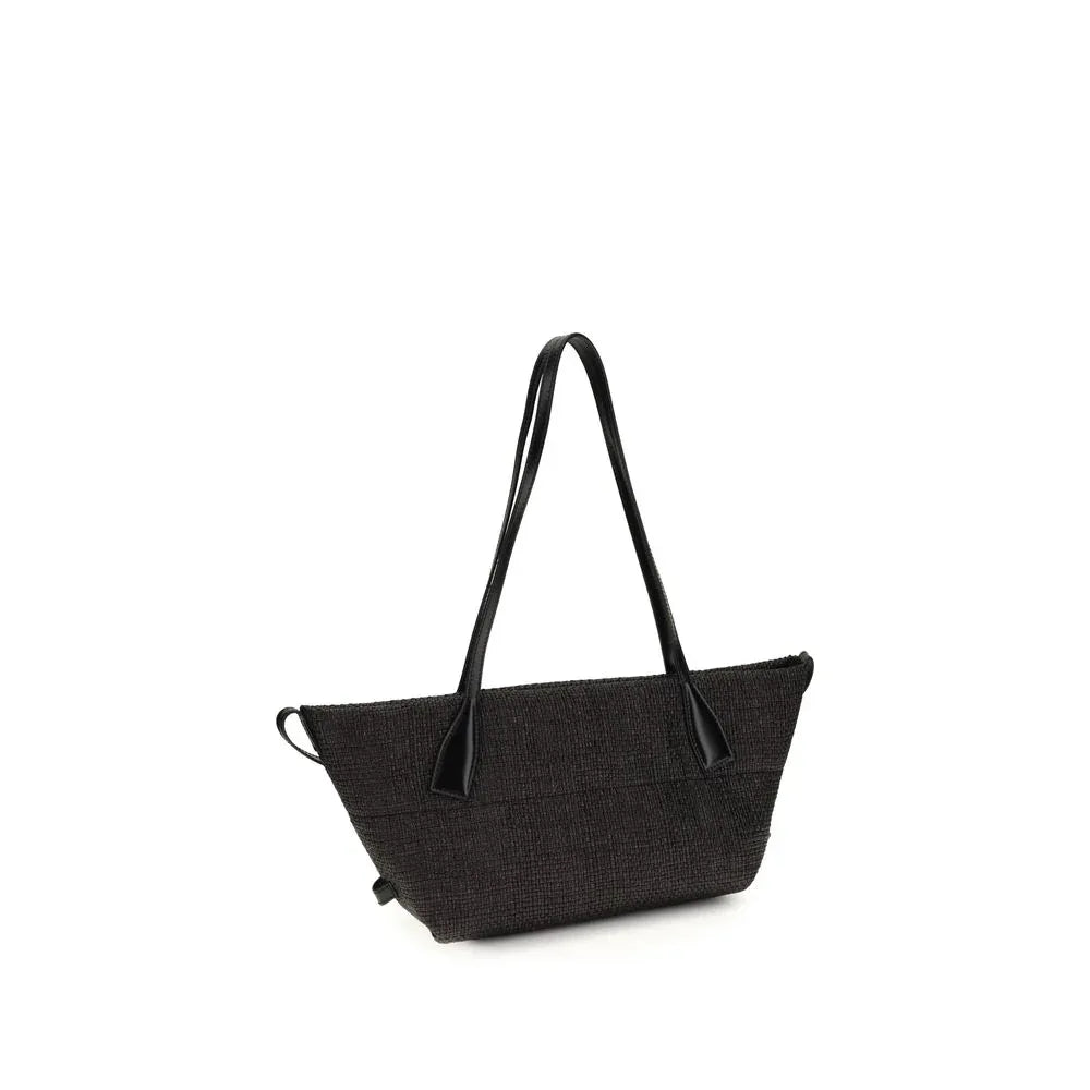 Balmain Black Raffia Shoulder Bag - Zeiniez